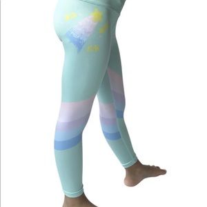 NWT mint green girls yoga pants